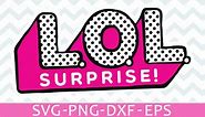 Lol surprise logo svg free, instant download, lol surprise svg, silhouette, vector, free svg cutting files, logo svg free, cut design, dxf, png 0084
