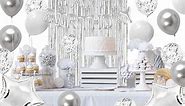 silver party decorations