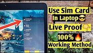 How To Install SIM Card In Laptop - Live Proof