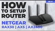 ✅ How to Setup NETGEAR Nighthawk RAX30 | NETGEAR Nighthawk AX5 5-Stream AX2400 WiFi 6 Router