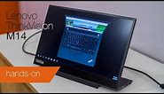 Lenovo ThinkVision M14: Hands-on with a portable USB-C monitor