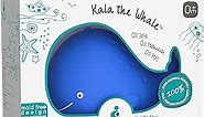 CaaOcho Pure Natural Rubber Bath Toy - Kala The Whale Baby Toy - Hole Free Bath Toys, BPA Free Bath Toys for Infants, Without Holes Sealed Natural Rubber Baby Toy