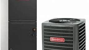 Goodman Air Conditioner Unit - 2 Ton 14.5 SEER2 Single Stage Split System & Multi - Positional Air Handler, Split AC Unit, Central air conditioning unit, AC cooler - GSXN402410, AMST24BU1400
