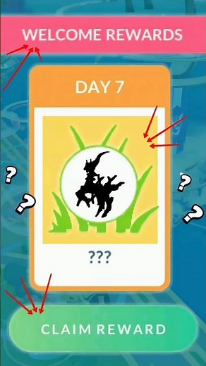 Omg!✨️Surprise welcome rewards for seven days in pokemon go.