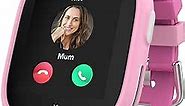XPLORA X6 Play - Watch Phone for Children (4G) - Calls, Messages, Kids School Mode, SOS Function, GPS Location, Camera and Pedometer – (Subscription Required) (Pink)