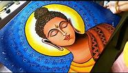 Buddha Painting on Canvas \ Peaceful Painting of Lord Buddha
