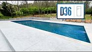 Finished Fiberglass Pool Projects - River Pools D36 Model Highlights
