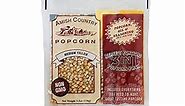 Amish Country Popcorn | All-In-One Medium Yellow Kernel Popcorn Packs | Pre-Measured for Popcorn Machines and Includes Hulless Popcorn, Oil & Salt (5.5 ounce, Pack of 24)