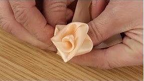 How To Make A Ribbon Rose | Craft Techniques