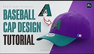 Custom Baseball cap photoshop template tutorial