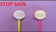 How to make a paper stop sign | Origami Easy and Beautiful Paper Stop Sign
