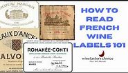 How to read French wine labels