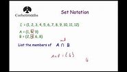 Set Notation - Corbettmaths