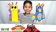 HOW TO MAKE DIY ANIMALS PAPER BAG PUPPETS | ASTRID MULLES
