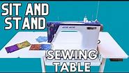 Sit and Standing Sewing Table - Height Adjustable Small Standing Desk!