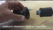 Shimano XT rear hub, parts removal including bearing cup