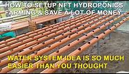 How to Setup Easy DIY Hydroponic Farming at Home Water System Setup Using PVC Pipes