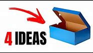How to reuse Shoe Boxes at home | 4 Amazing Ideas | Best out of waste