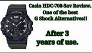 Casio HDC-700-3av Review. After 3 years of usage. One of the the best G-shock alternatives!