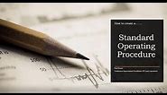 How to create a Standard Operating Procedure in MS Word