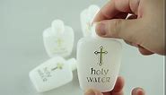 40 Pcs Holy Water Bottles 2oz Holy Water Container Plastic Empty Containers with Gold Cross for Catholic Christian Halloween First Communion Gift Thanksgiving Baptism Party Church 60ml