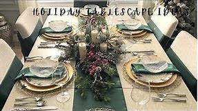 New|Holiday Tablescape Ideas| How to Create a Elegant Tablescape