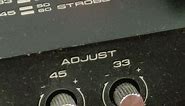 HOW TO SET STROBE LIGHT ON A PIONEER PL-A350B TURNTABLE