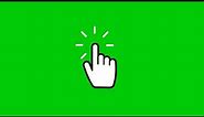 Mouse click hand effect green screen with sound, click sound with mouse hand green screen by Tech Nk