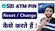SBI ATM Card Pin Reset/Change Kaise krte hai - How to change sbi #atm card pin online #sbi