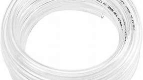Eastrans Clear Vinyl Tubing Flexible PVC Tubing, Hybrid PVC Hose, Lightweight Plastic Tubing, by 3/8 Inch ID, 10-Feet Length