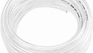 Eastrans Clear Vinyl Tubing Flexible PVC Tubing, Hybrid PVC Hose, Lightweight Plastic Tubing, by 3/8 Inch ID, 10-Feet Length