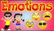 20 Feelings and Emotions for kids | Emoji Videos for Preschool | kid2teentv