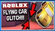 CRAZY JAILBREAK FLYING CAR GLITCH!! | Roblox Jailbreak (Beta)
