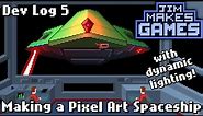 Making a Pixel Art Spaceship - with dynamic lighting!