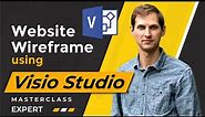 How To Assemble Website Wireframe using Microsoft Visio Studio