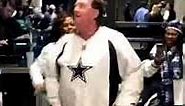 Cowboys Fan Funny Dancing Goes Crazy at AT&T Stadium after Dallas Cowboys beat Seahawks in Playoffs