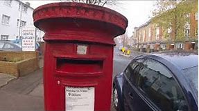 🔵 George V Red post box - Royal Mail Post Boxes - British Post Boxes - English Mail Box