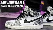 DO NOT BUY Before Watching ! Air Jordan 1 High OG White Cement Elephant Print Review and On Foot