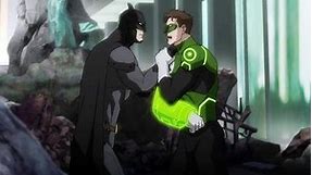 BATMAN Motivating GREEN LANTERN with Amazing Speech || Justice League War 2014 Movie ||