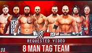 WWE 2K19 8 Man Tag Team Match Ricochet Usos Finn Balor vs Revival AJ Styles Shinsuke Nakamura