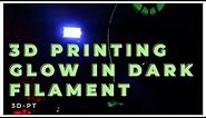How To 3D print with Glow in the Dark Filament