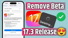 How To Remove Beta Version From iPhone ios 17 | How To Remove ios 17 Beta From iPhone | Remove Beta