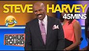 When STEVE HARVEY Is The Question! Funny Moments On Family Feud USA!