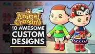 Animal Crossing New Horizons | 10 Awesome CUSTOM Designs You Need to Import!