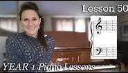 All Grand Staff Notes - Reading Piano Music - Free Beginner Piano Lesson #50 - [Year 1] 4-2