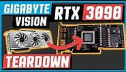 RTX 3090 Gigabyte Vision Teardown NVIDIA GeForce GPU 24GB GDDR6X PCB