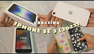 🌼iPhone se 3 (Starlight 128 GB) 📦 unboxing + accessories + VS iPhone 11 | 2022 ✨