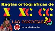 REGLAS ORTOGRAFICAS DE X, XC Y CC. ¿LAS CONOCIAS?🤓#ortografia #x #xc #cc #usosdelax #escribirbien