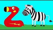 ABC Phonics with Animals | Zebra | Letter Z
