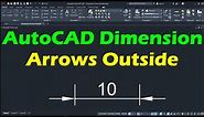 AutoCAD Dimension Arrows Outside